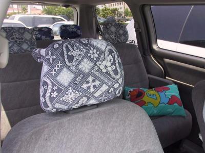 Gotta love those headrest covers....