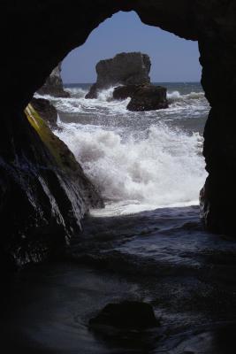 sea cave near davenport, CA seng phomphanh
