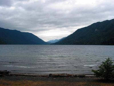 Evening Clouds over Lake Crescent