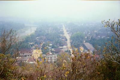 The town from the temple at the top of the hill