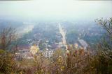 The haze is from slash and burn agriculture