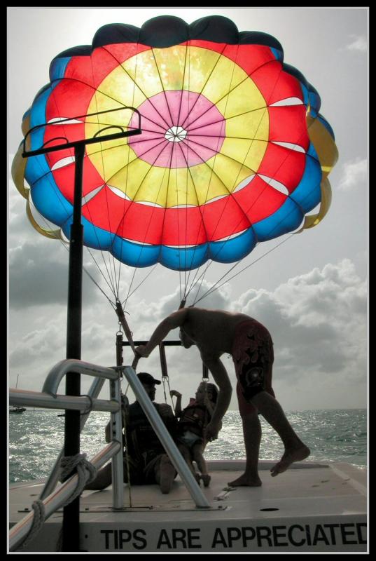 Parasailing, Mark & Brooke