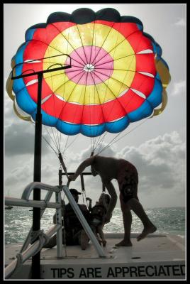 Parasailing, Mark & Brooke