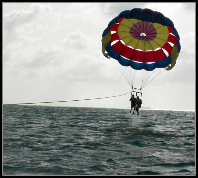 Parasailing, Nick and Bret