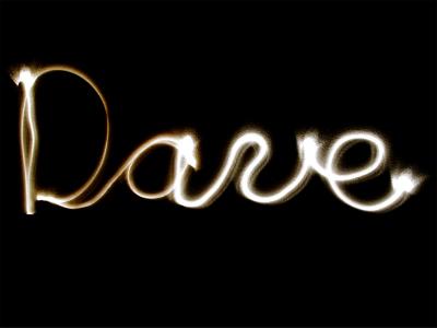 dave in lights by Dave Vichich