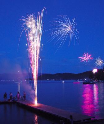 Lakeside Fireworksby James Langford