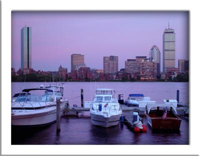 Boston Skyline by Camera Slug