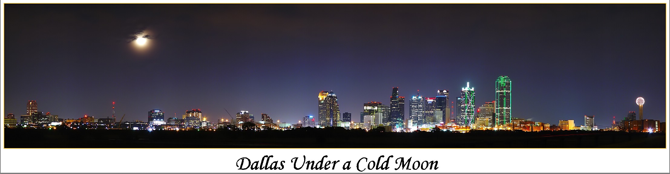 b>Dallas Under a Cold Moon</b><br><font size=1>by James Langford</font>