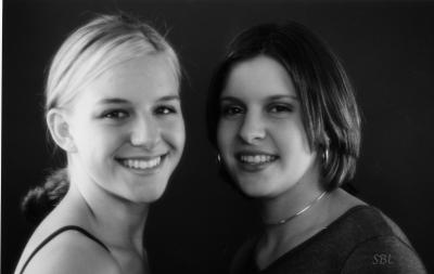 Sisters in B&W in 2001