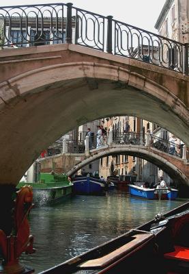 Gondola ride in Venice
