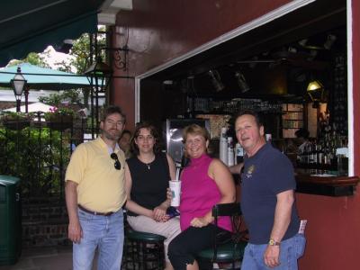 Inside the courtyard at Pat O'Brien's