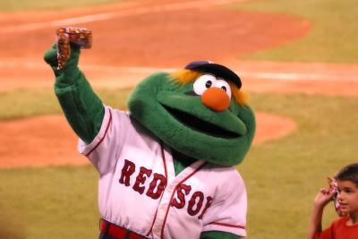 Wally, the Boston Red Sox mascot.