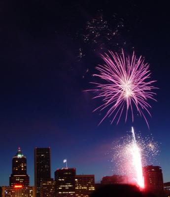 ...and the rocket's red glare, the bomb's bursting in air... gave proof through the night that our flag was still there...