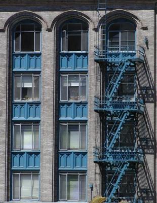 Blue Fire Escape