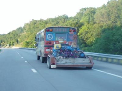 Some old hippie bus we encountered on the road to Columbus...
