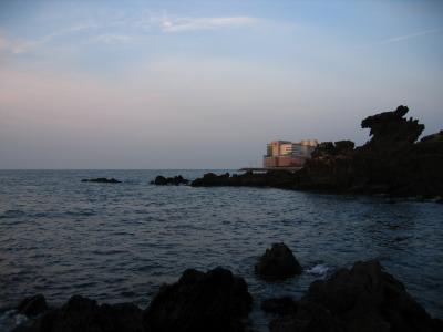 Yongduam rock at dusk