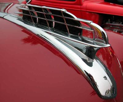 Plymouth hood ornament - Taken at the weekly Sat. Morn. Crystal Cove show