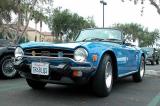 Triumph TR-6, either late 1974 (called 1974 1/2) or a 1975 - Taken at Crystal Cove State Beach Sat. Morn. Cruise