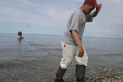 Set net at Pipe Spit