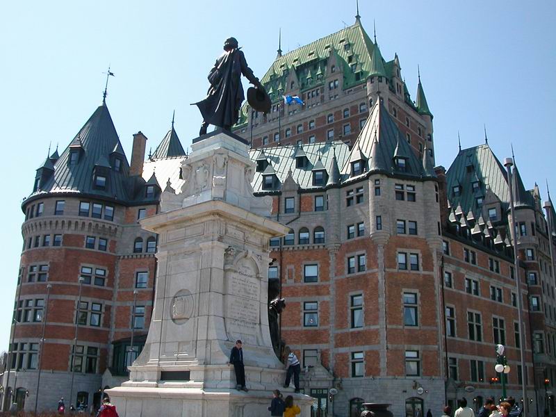 Statue de Samuel-de-Champlain, le fondateur de la ville de Québec