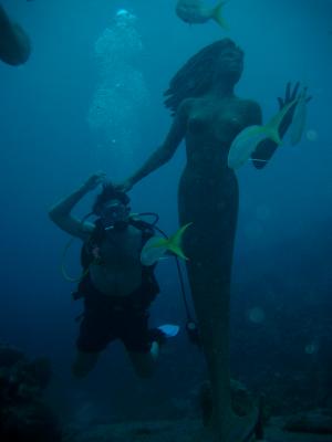 
Many poses with the mermaid were possible ;-)