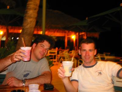 Rock hard men with their fruity drinks!!