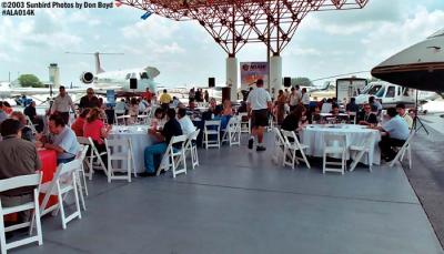 Outdoor dining area for ALA 2003 aviation stock photo #ALA014K