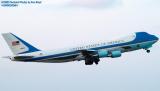 USAF VC-25A 92-9000 (29000) Air Force One departing with President George W. Bush onboard stock photo #7108