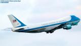 USAF VC-25A 92-9000 (29000) Air Force One departing with President George W. Bush onboard #7110