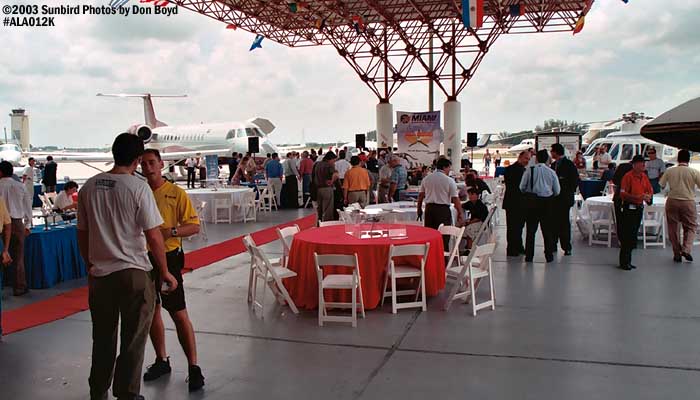 Outdoor dining area for ALA 2003 aviation stock photo #ALA012K