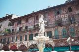 2nd day, house paintings at Erbe Square, Verona, Italy