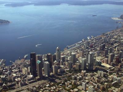 Seattle as Seen from a United Airlines Airbus A319
