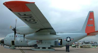 Unusual to see a C-130 Hercules with skis