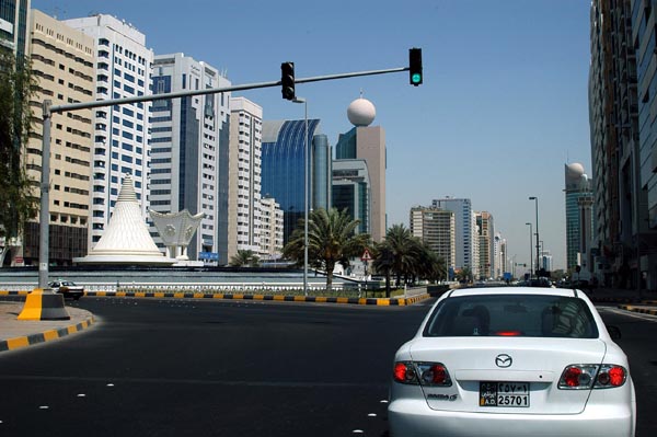Ithihad Square looking down Airport Road