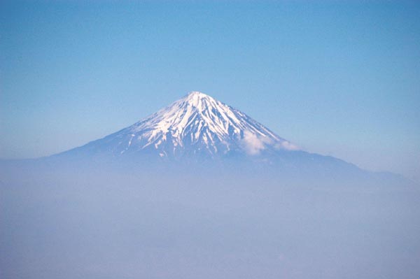 Mount Damavand, Iran (5670m/18602ft) 60 km NE of Tehran
