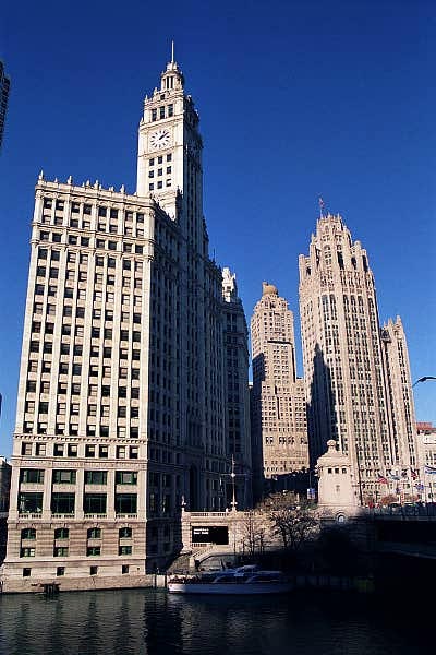Wrigley Building and Chicago Tribune