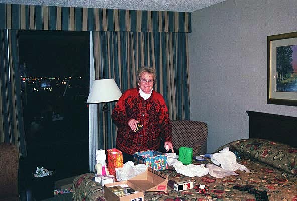 Christmas 2001 in Wichita with Mom courtesy of American Airlines