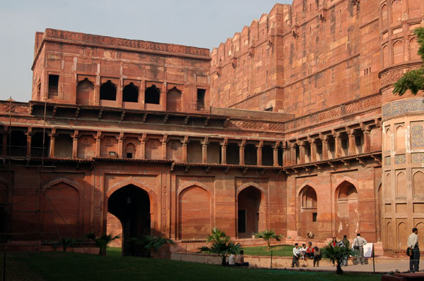 Inside the Amar Singh Gate, Agra Fort