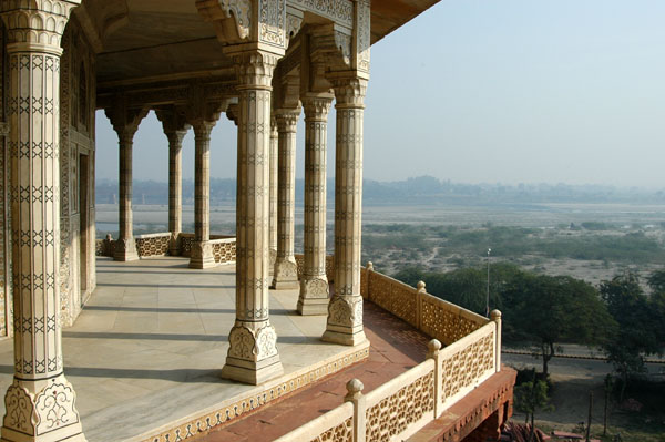 Shah Jahan was imprisoned here by his son Aurangzeb