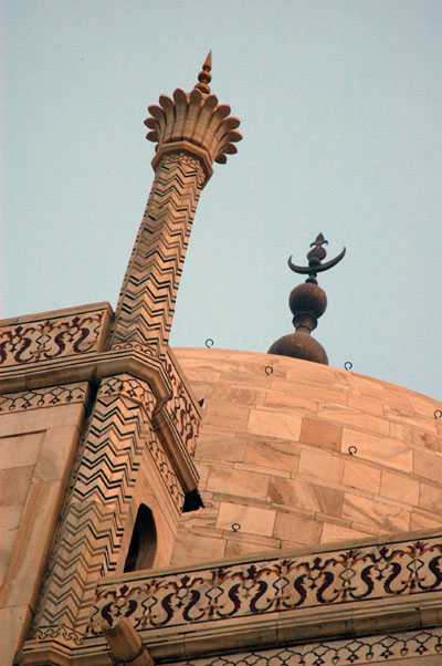 Main dome of the Taj at sunrise