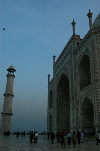 The main platform at sunrise