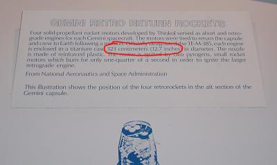 Air and space museum - small metric conversion error