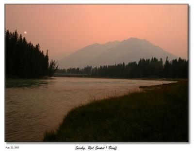 Red Sunset over the Bow River