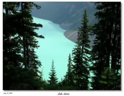Lake Louise - There's that vivid emerald green color :)