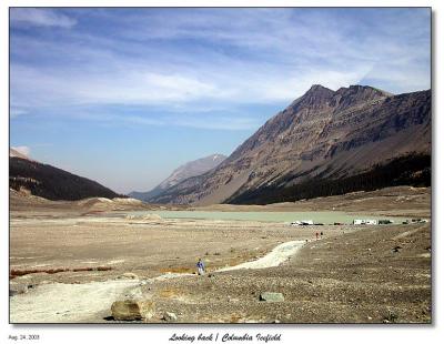 Looking back from the Columbia Icefields