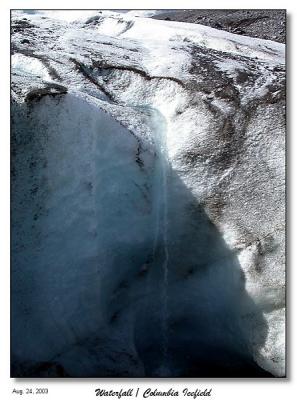 A little waterfall on the glacier