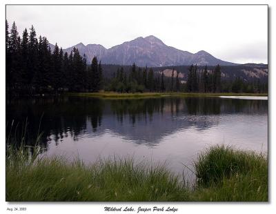 Mildred Lake from Jasper Park Lodge