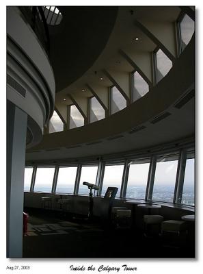 Inside the Calgary Tower