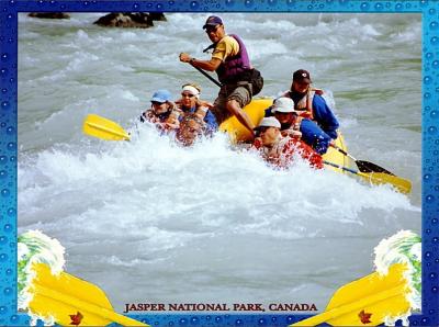 White water rafting on the Athabasca River