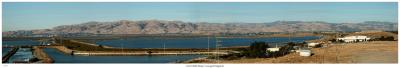 Panoramic of the Diablo Range of the Santa Clara Valley